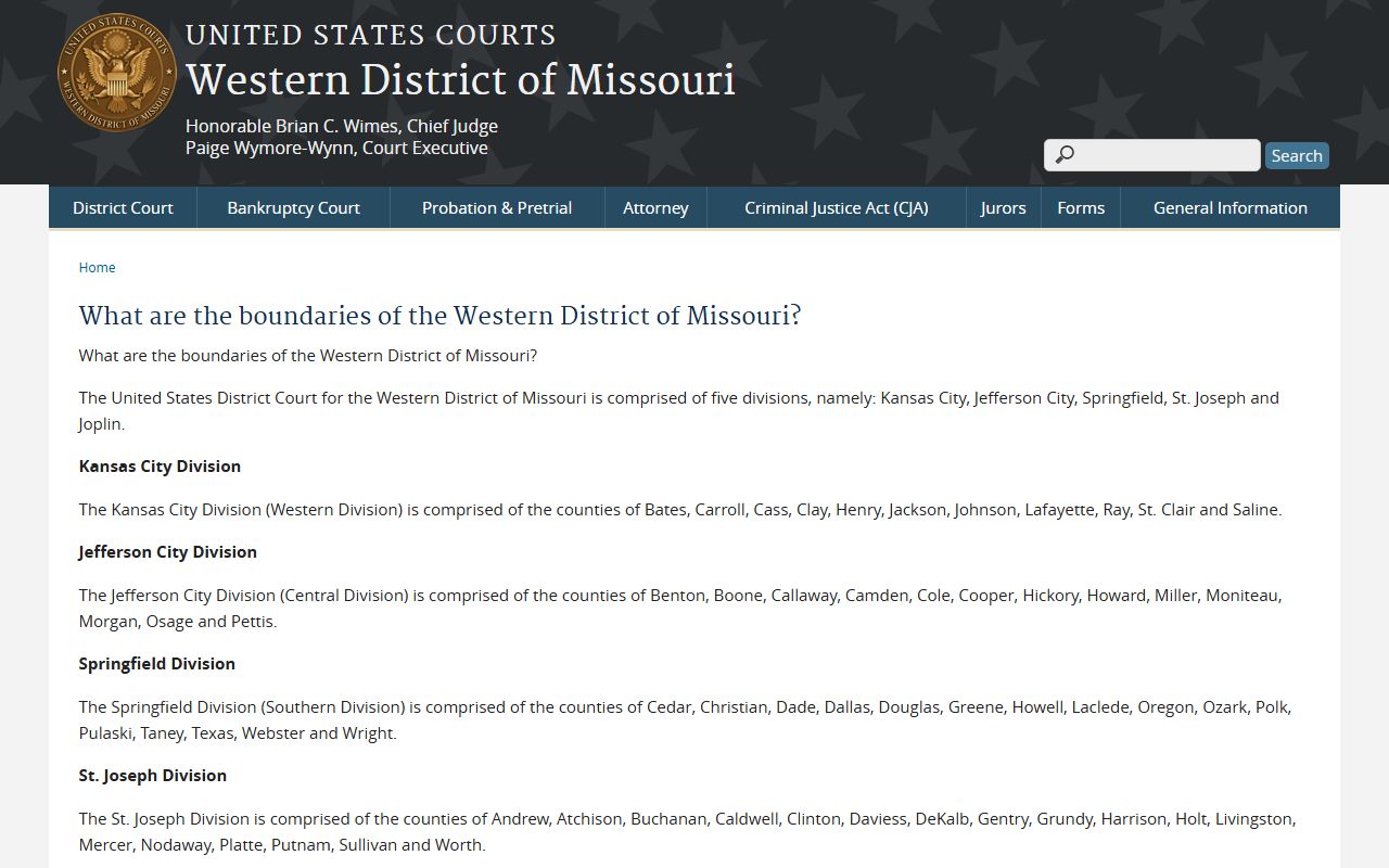 Barton County Circuit Court and Western District boundary FAQ
