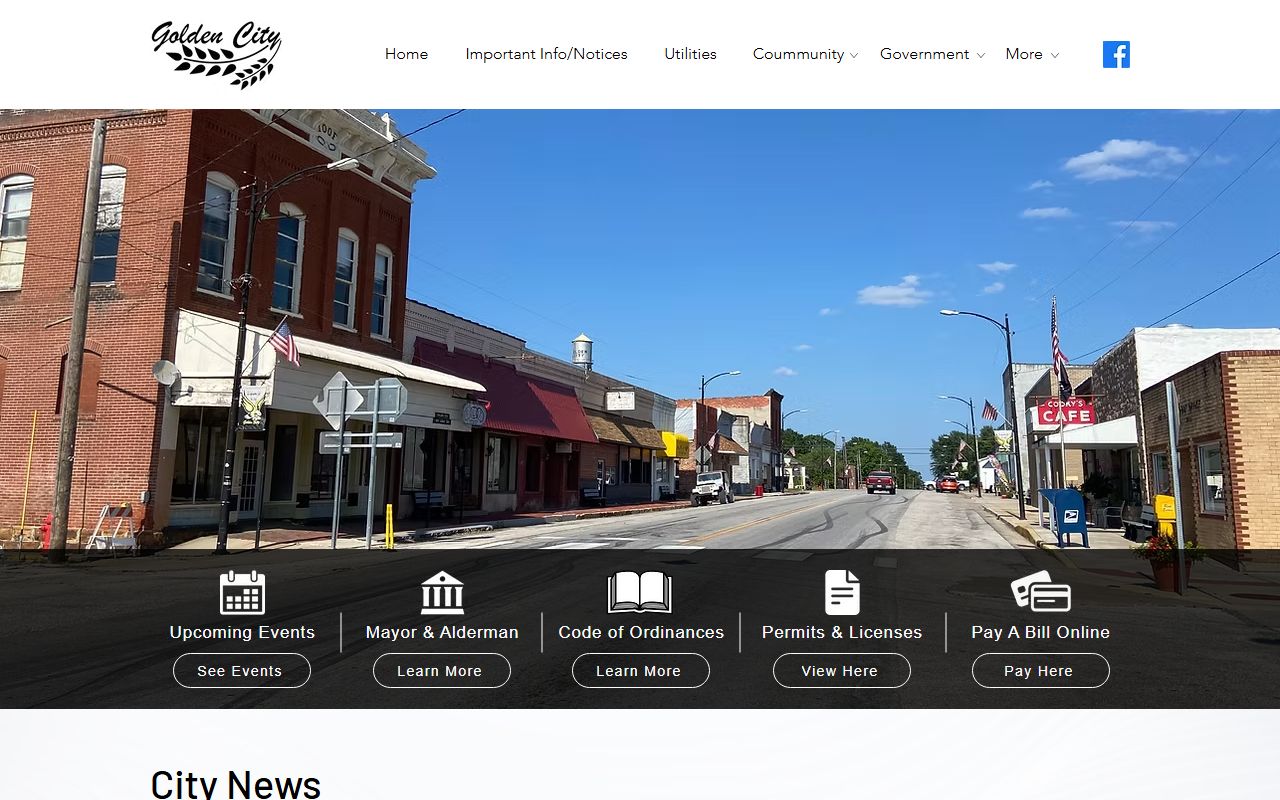 Barton County Golden City municipal records contact