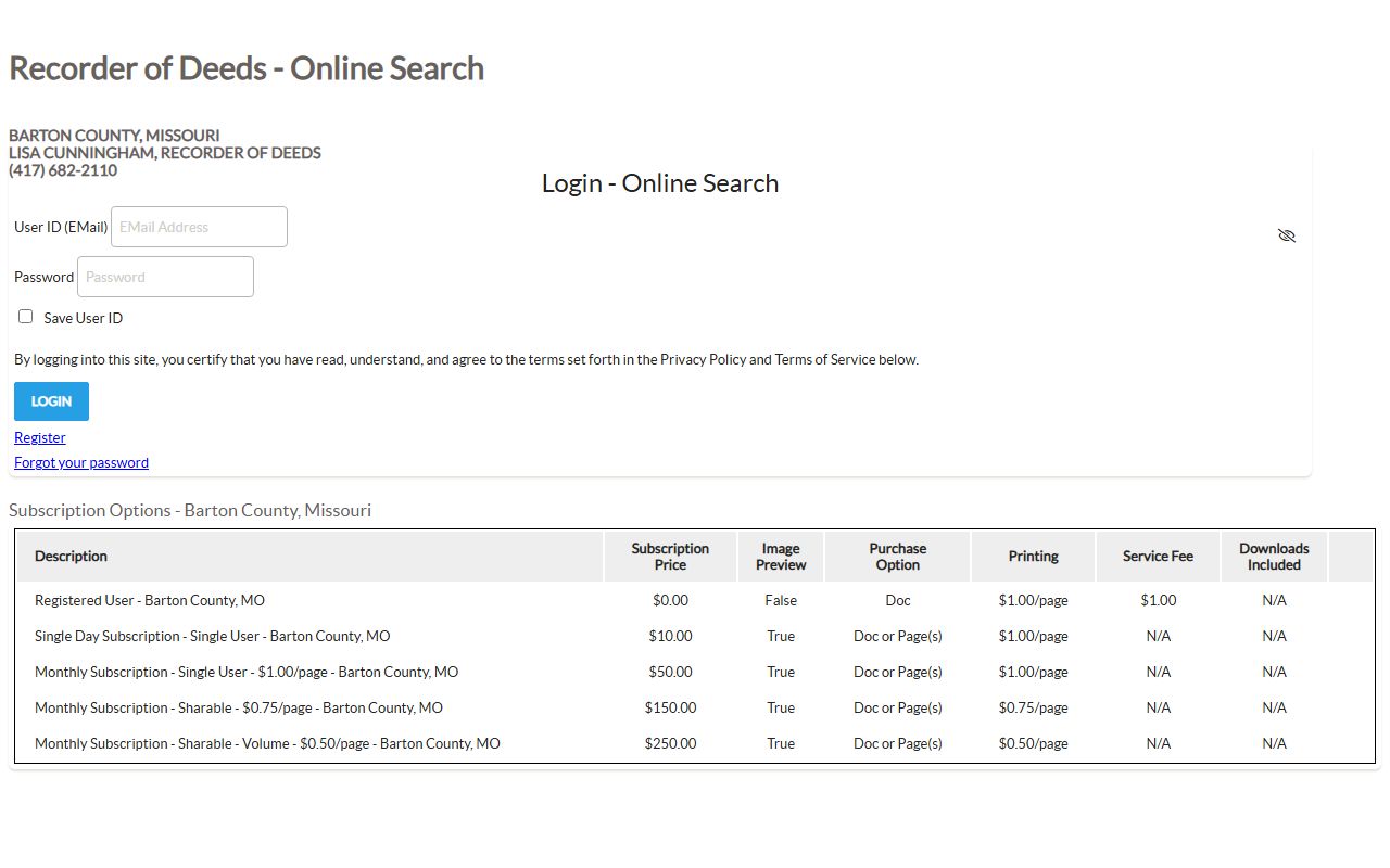Barton County marriage records iCounty document search