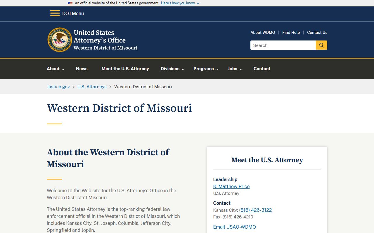 Barton County probate records and Western District of Missouri federal office distinction